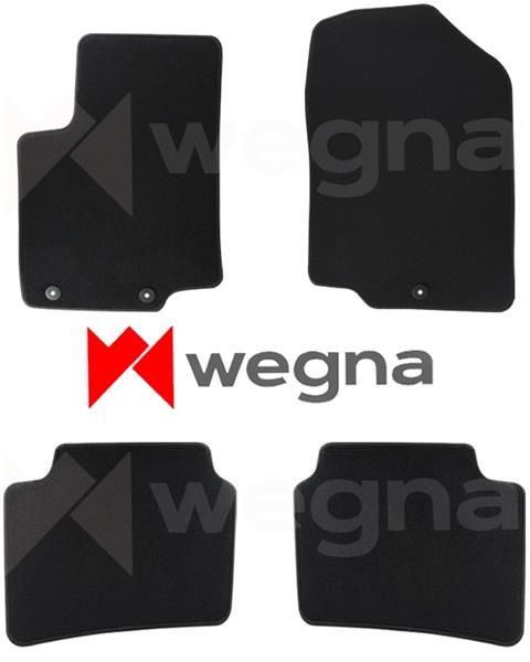 HALI PASPAS SİYAH HYUNDAI ACCENT BLUE 2010-2018 - WEGNA - OEM PASPAS