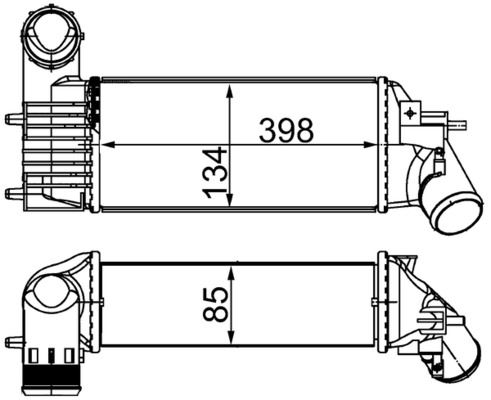Ladeluftkühler CITROEN C 5 — MAHLE CI26000S - MAHLE