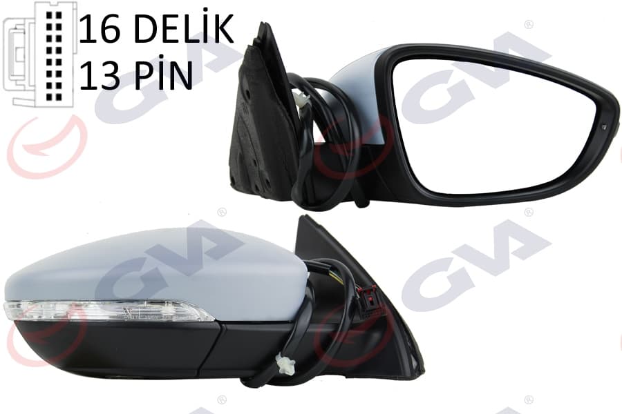 AYNA KOMPLE SAG KATLANIR 8 PİN JETTA 2011-2015