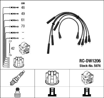 RC-DW1206 ATEŞLEME KABLOSU - NGK