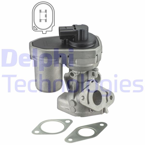 EGR VALFİ BOXER III JUMPER III 06> 2.2 HDI (P22DTE) FORD PUMA-TRANSIT V347 2.2 TDCI FIAT DUCATO 2.2 JTD 100CV LAND ROVER DEFENDER CABRIO 2.4TD4 4×4 07> - DELPHI - OEM 1618.HQ