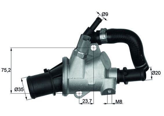 TERMOSTAT (KOMPLE) ALFA ROMEO 166 (936_) 88C