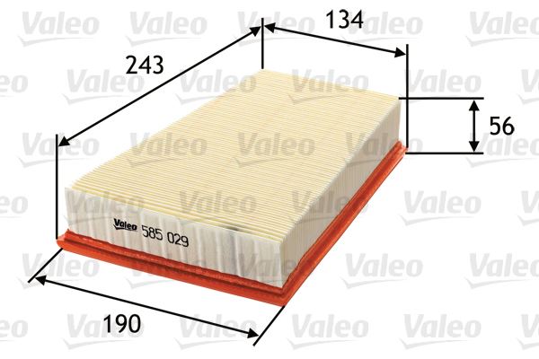 HAVA FİLTRESİ MEGANE II 02>SCENIC II 02> 1.5 - VALEO - OEM 8200166615