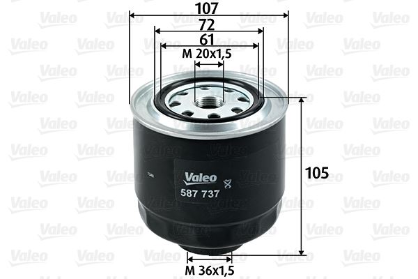 YAKIT FILTRESI (MAZOT) MITSUBISHI L200 >06 — VALEO 226148 - VALEO - OEM 1770A012