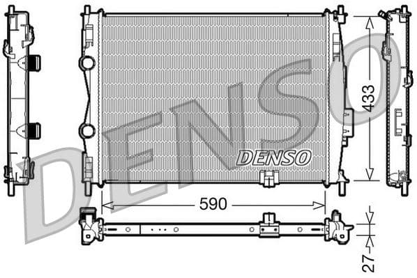 RADİATOR. ENGİNE COOLİNG NISSAN QASHQAI I (+2) (07...
