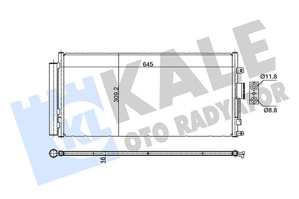 Klima Radyatörü FIAT ORJINAL 51932163