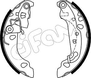 FREN BALATASI ARKA FORD FİESTA-KA 96> (PAPUÇLU) - CIFAM - OEM 1473062