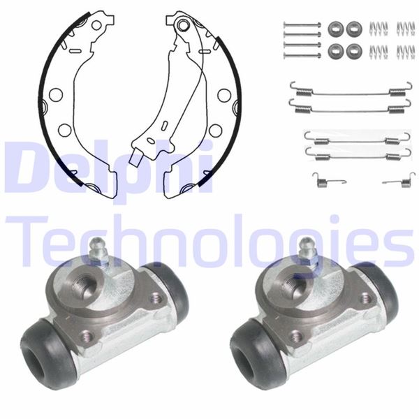 FREN PABUÇ KİTİ ARKA PEUGEOT 406 10/95>03/04 — DELPHI KP904 - DELPHI