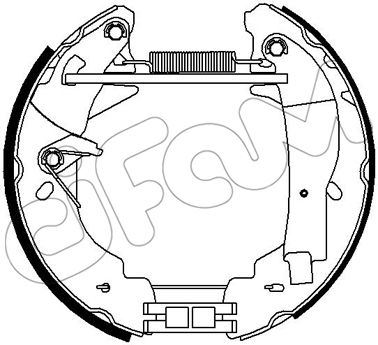 HIZLI TAMİR KİTİ(PAPUÇ+FREN SİLİNDİRİ+YAYLAR) FORD LCV BS) : 2.0İ / TRANSİT V (E1) : 2.0;2.0 İ;2.5 D - CIFAM
