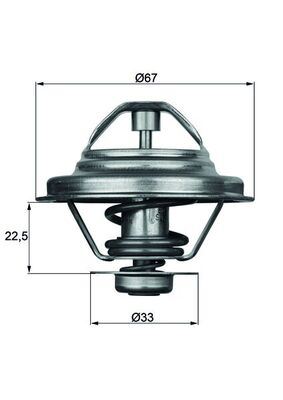 TERMOSTAT Thermostat insert — MAHLE TX2480D - MAHLE