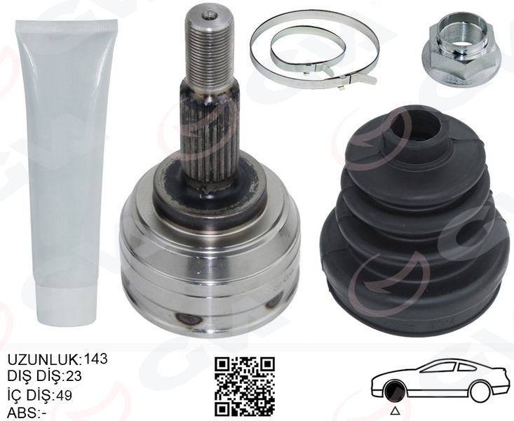 AKS KAFASI SOL-SAG ON DIS RENAULT CLIO III 1.5 DCI M-T (05-12)DACIA LOGAN-LOGAN MCV 1.5 DCI (04-12) - GVA - OEM 7711368363