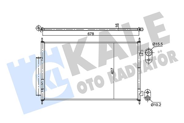 KONDENSER AL/PL/BRZ HR-V - KALE - OEM 80110T7WA01