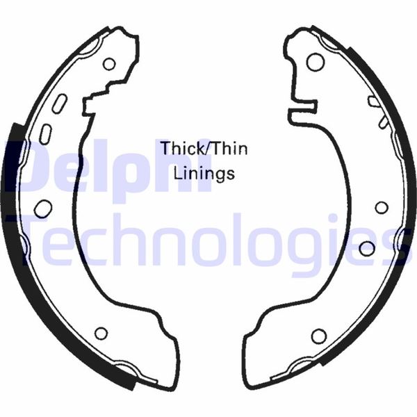 FREN PABUCU ARKA NISSAN PRİMERA 01/90>12/96 - DELPHI