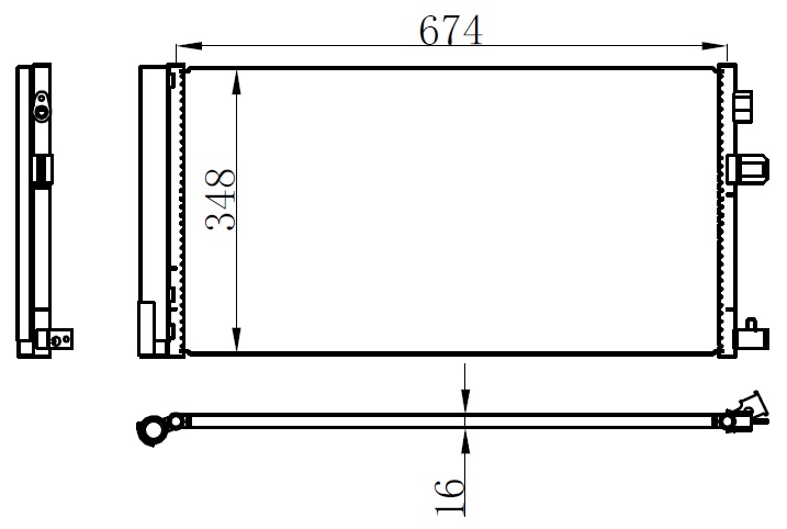 KLİMA KONDENSERİ FLUENCE 1.6İ 16V 08=> BENZİNLİ (OTO.-MEK.) - ORIS - OEM 92100