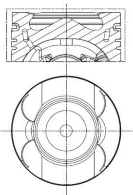 PISTON + SEGMAN 0.50 83.50mm MERCEDES OM651 W204 C...