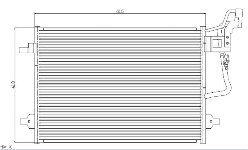 KLİMA KONDENSERİ PASSAT (00-05) 1.6-1.8-2.0-2.3-2....