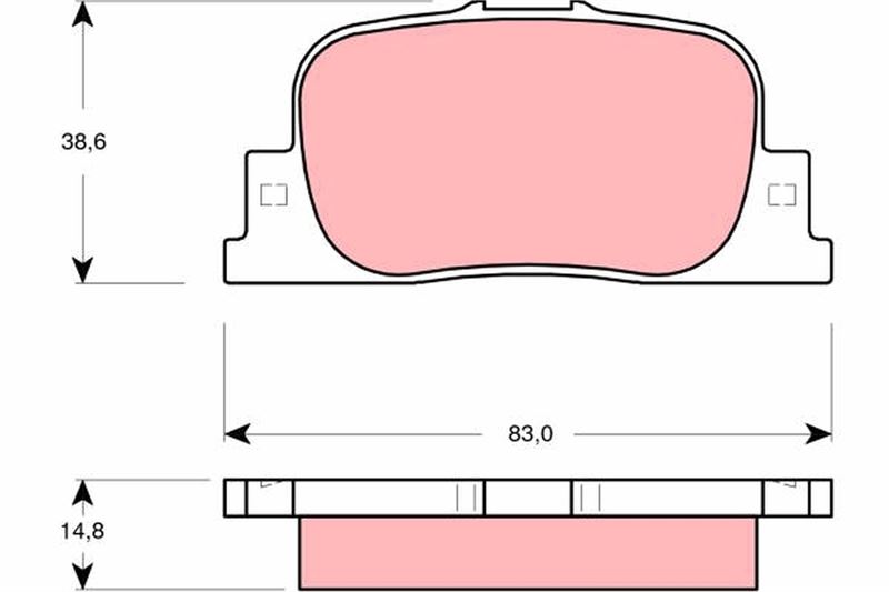 ARKA DİSK BALATA TOYOTA CALDINA-CAMRY-COROLLA - TRW - OEM 1037509400