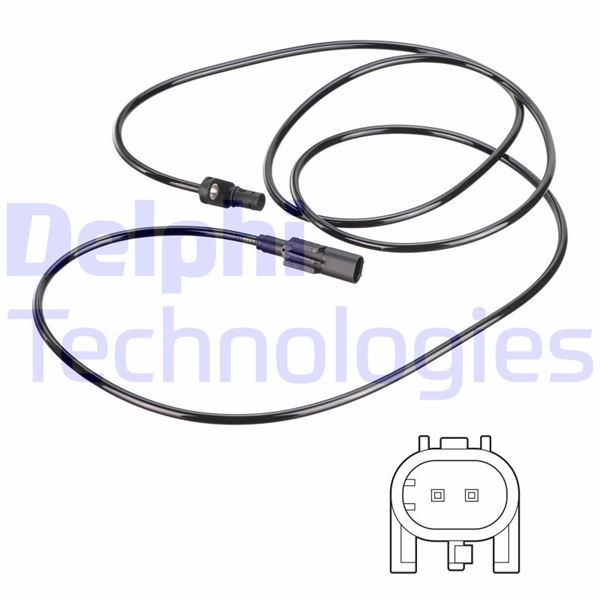 ABS SENSORU ARKA SOL MERCEDES SPRINTER B906 . VW CRAFTER 30-35-50 - DELPHI - OEM A9065400117