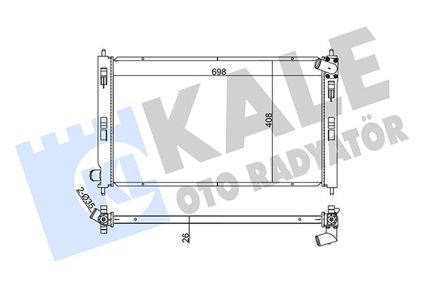 RADYATOR C4 AIRCROSS-C-CROSSER-ASX- -OUTLANDER II-4007-4008 (AT MT) AL PL BRZ - KALE - OEM 1330.V1