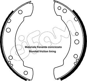 FREN PABUCU DAF TRUCK / FORD EUROPE K-40 / TRANSİT II : 1.5;1.6;1.7;2.0;2.0 (V4);2.3 D;2.4 D / TRANS - CIFAM - OEM 5022246
