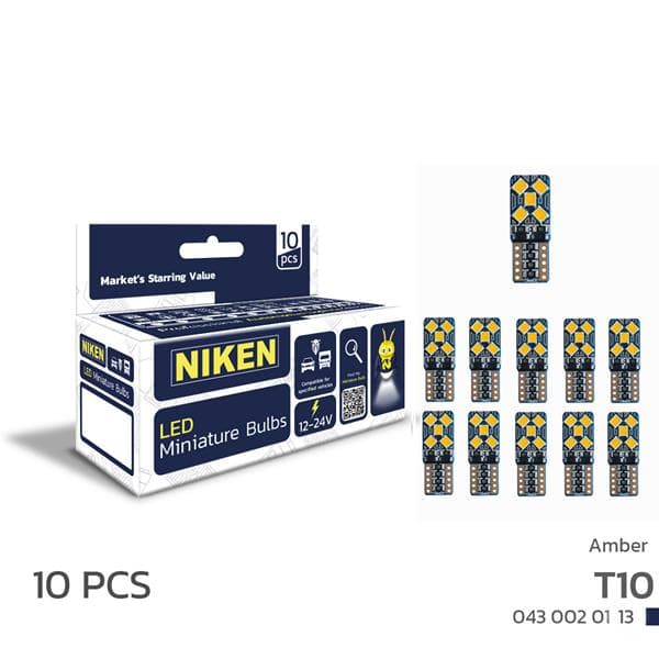 LED AMPUL T10CANBUSPARKLEDİ10LEDLİTURUNCU(10LU)