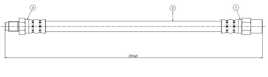FREN HORTUMU arka G series (W461-W463) 93-.. - CAVO - OEM 4289335