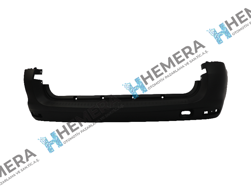 ARKA TAMPON LOGAN MCV 2008 - SIYAH - DE-GA - OEM 8200832177