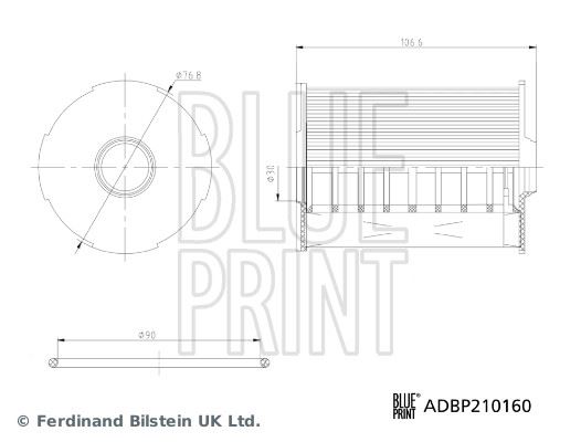 YAĞ FILTRESI FIAT DUCATO 21> 2.2D 2.3D - BLUEPRINT - OEM 46349008