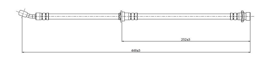 FREN HORTUMU arka Prelude 2.2 i 1.6 92-. — CAVO C800696A - CAVO - OEM 46430SS0003