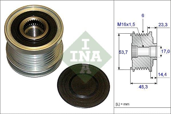 ALTERNATÖR KASNAĞI (RULMANLI) ASTRA J-INSIGNIA-ZAF...