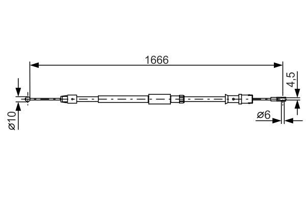 FREN HALATI ARKA MERCEDES SPRINTER B906 . VW CRAFTER 30-35-50 - BOSCH - OEM A9064202085