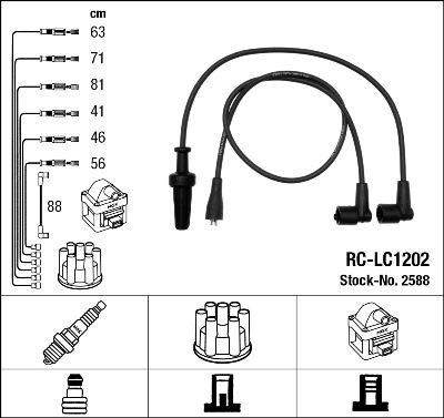 RC-LC1202 ATEŞLEME KABLOSU - NGK