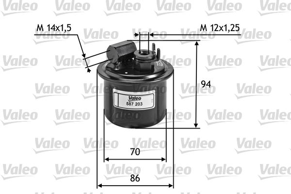 YAKIT FİLTRESİ (BENZİN) HONDA CIVIC V 1.5I 16V - VALEO - OEM 16010SM4K50