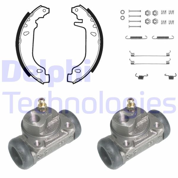 FREN PABUÇ KİTİ ARKA RENAULT 5. CLİO 06/87>02/98 - DELPHI