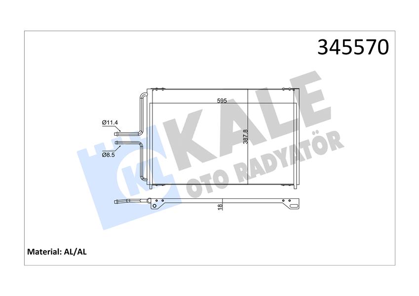 KONDENSER AL/AL AVANTIME-ESPACE III - KALE - OEM 6025307276