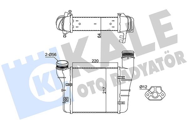TURBO RADYATORU SOL A4 (B7) 2.0 TDI TFSI 2004-2009 - KALE - OEM 8E0145805AA