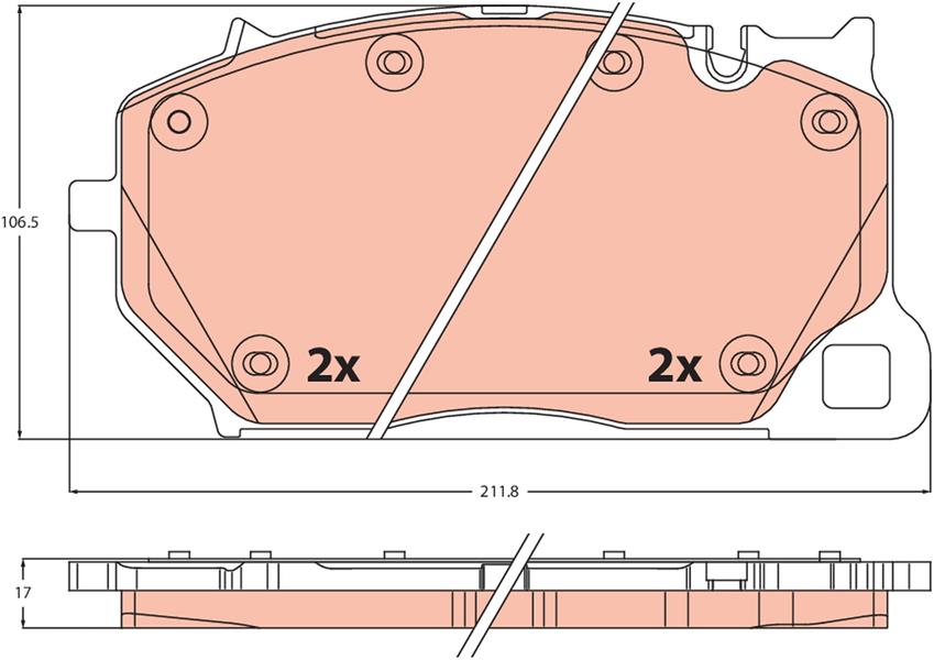 DİSK BALATA AUDI Q8 (4MN 4MT) - TRW - OEM 4M0698151E
