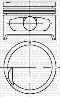 PİSTON + SEGMAN (STD) HYUNDAI ACCENT 1,5L 4G15 G4E...