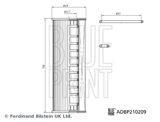YAĞ FİLTRESİ FORD EXPORER 19> 3.0 ECOBOOST - BLUEPRINT - OEM KU2J