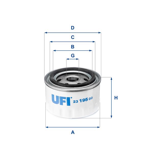 YAĞ FİLTRESİ — UFI 2319500 - UFI