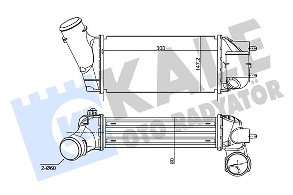TURBO RADYATÖRÜ PSA 308 C4 PICASSO - KALE - OEM 0384K5