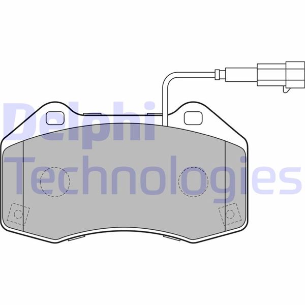 FREN BALATASI ÖN ALFA ROMEO MİTO / FIAT PUNTO EVO - DELPHI - OEM 51934099
