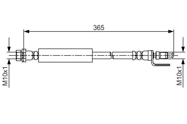FREN HORTUMU ÖN FORD TRANSİT 12> V362-V363 - BOSCH
