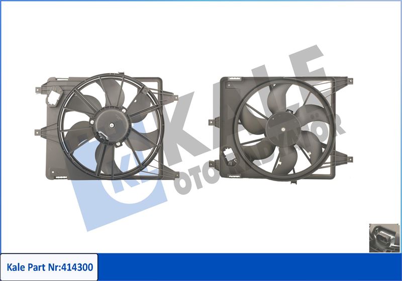 FAN MOTORU RENAULT CLIO I / CLIO II / SYMBOL I (FAN-MOTOR-DAVLUMBAZ) - KALE RADYATOR - OEM 7701070217