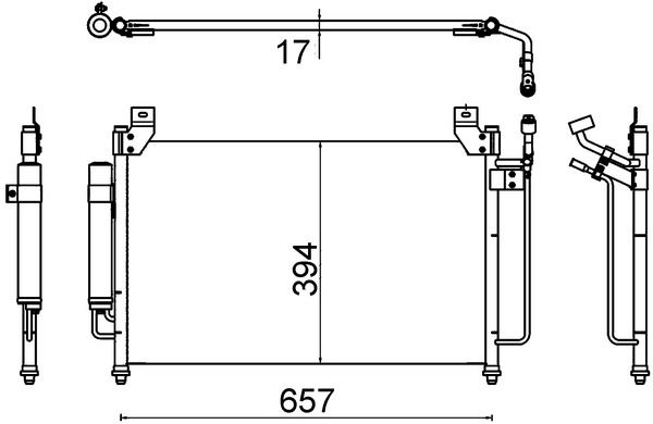 A/C-Kondensator MAZDA CX7 - MAHLE