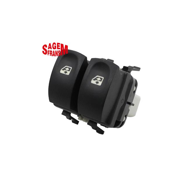 CAM AÇMA DÜĞMESİ CLIO III ÖN SOL BEYAZ ÇİFTLİ - SAGEM - OEM 8200214939