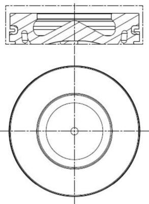 PISTON + SEGMAN 84.50mm BMW E60 E87 E90 E92 E93 F1 - MAHLE - OEM 11257803033