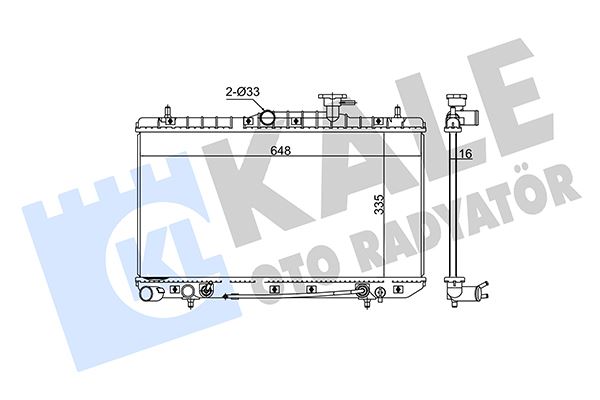 RADYATOR ACCENT EXCEL - VALEO - OEM 25310-25100