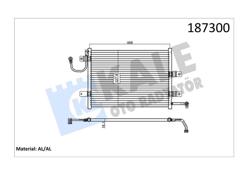 KONDENSER MAREA AL/BRZ - KALE - OEM 51772902