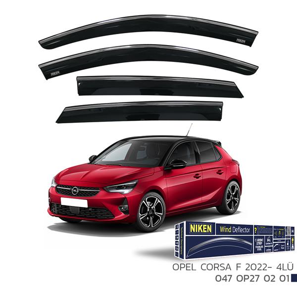 KROMLU CAM RÜZGARLIĞI OPEL CORSA F 2022- 4LÜ - NIKEN